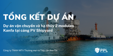 Tổng kết dự án di chuyển 2 modules tại cảng PV Shipyard